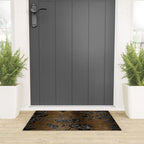 Embossed Black Velvet 10 Welcome Mat Gallery Image 3