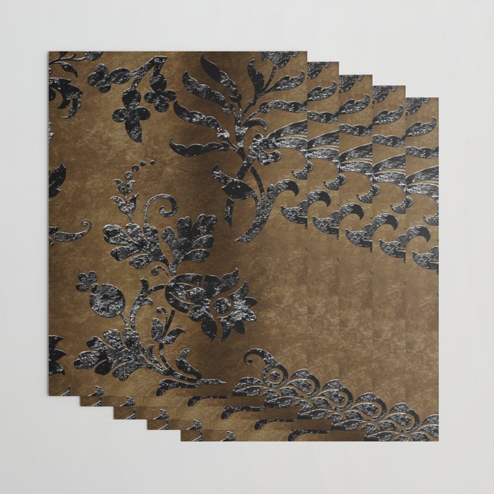 Embossed Black Velvet 10 Wrapping Paper Gallery Image 3