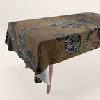 Embossed Black Velvet 10 Tablecloth Gallery Image 1