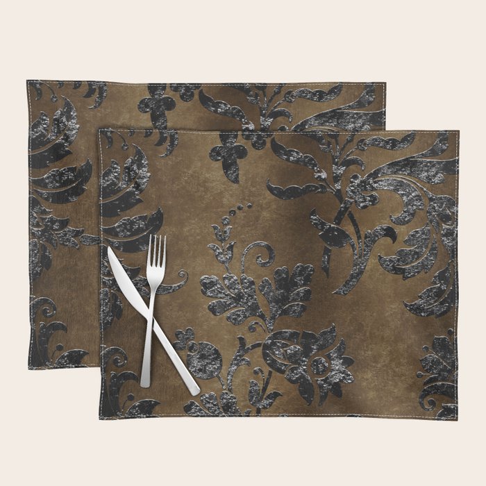 Embossed Black Velvet 10 Placemat Gallery Image 1