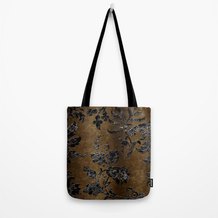 Embossed Black Velvet 10 Tote Bag Gallery Image 2