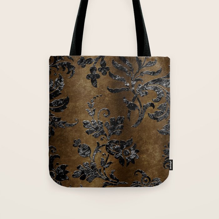 Embossed Black Velvet 10 Tote Bag Gallery Image 1
