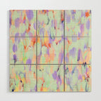 Artistic summer brushstrokes AS Wood Wall Art Gallery Image 1