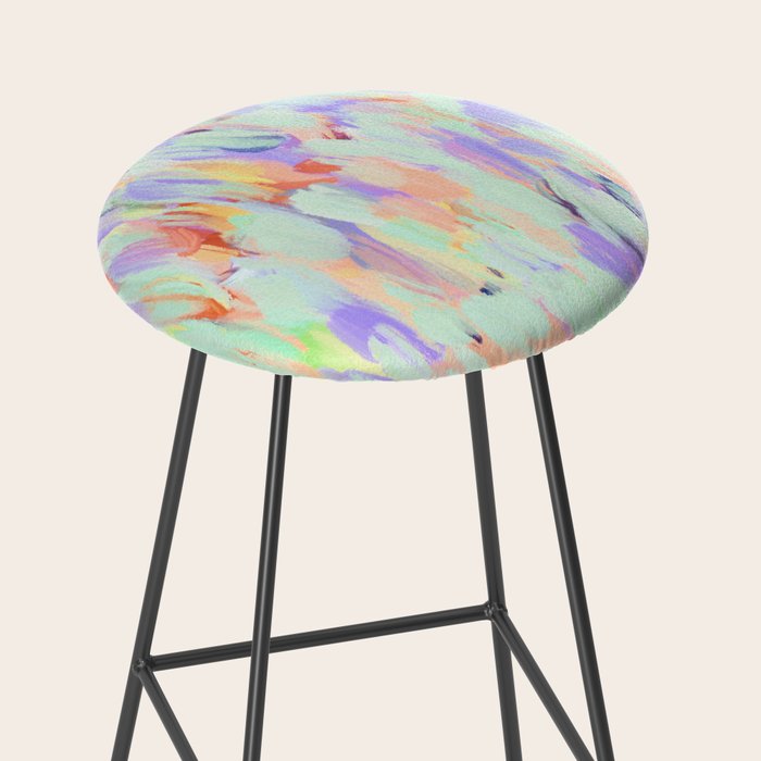 Artistic summer brushstrokes AS Stool Gallery Image 2