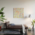 Artistic summer brushstrokes AS Wood Wall Art Gallery Image 2