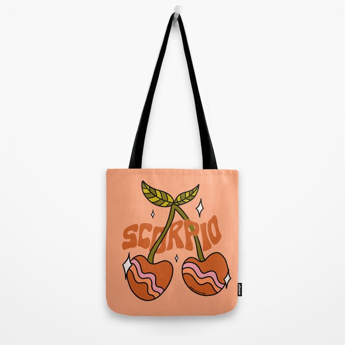 Scorpio Cherries Tote Bag Gallery Image 2