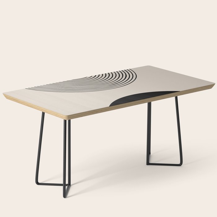 Lia - Mid Century Modern Abstract Art Coffee Table Gallery Image 1
