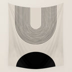 Lia - Mid Century Modern Abstract Art Wall Tapestry Gallery Image 4