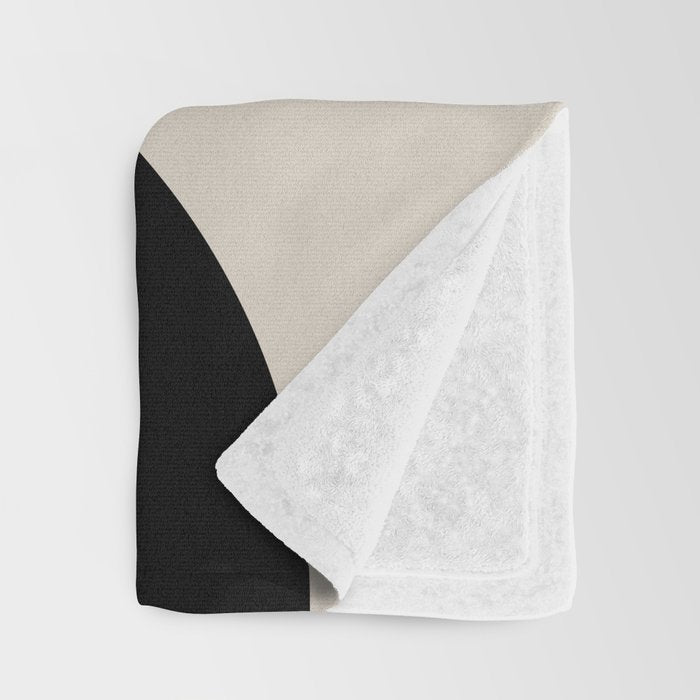 Lia - Mid Century Modern Abstract Art Throw Blanket Gallery Image 3