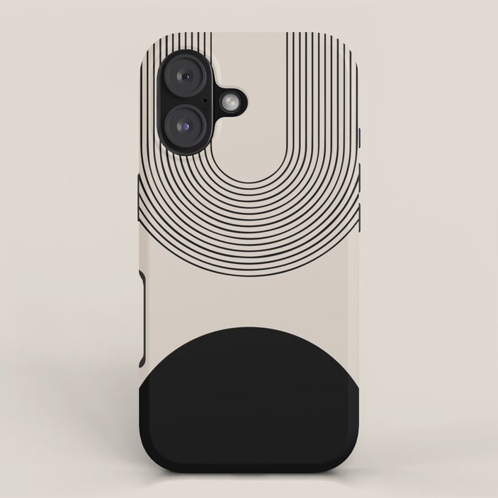 Lia - Mid Century Modern Abstract Art iPhone Case Gallery Image 1