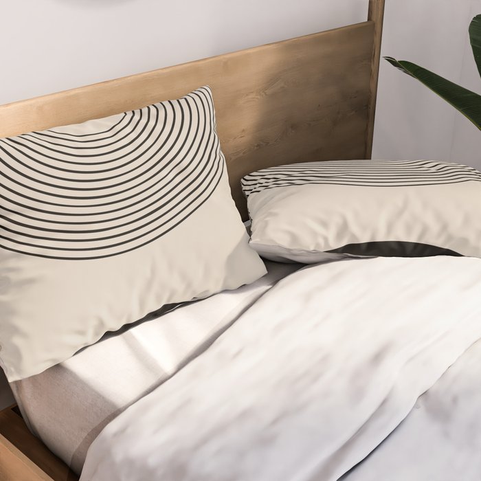 Lia - Mid Century Modern Abstract Art Pillow Sham Gallery Image 2