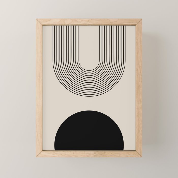 Lia - Mid Century Modern Abstract Art Mini Art Print Gallery Image 1