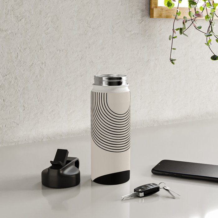 Lia - Mid Century Modern Abstract Art Water Bottle Gallery Image 4