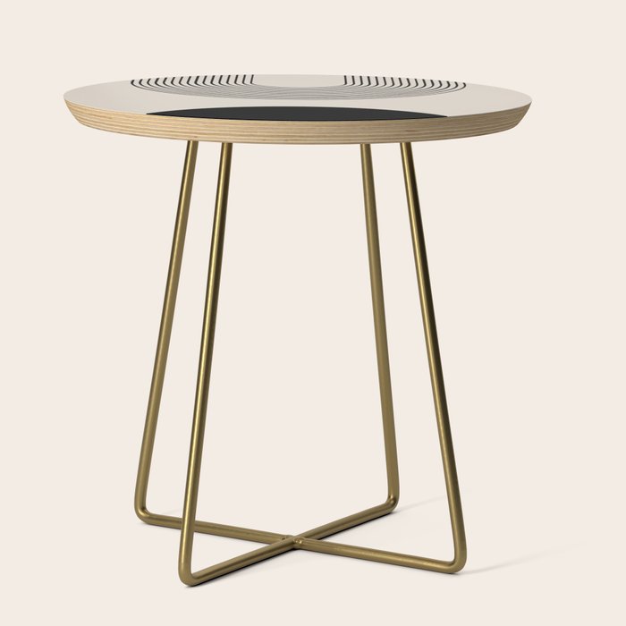 Lia - Mid Century Modern Abstract Art Side Table Gallery Image 1
