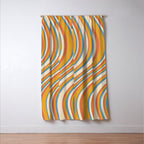 Wavy Stripes XX - Retro Summer Window Curtain Gallery Image 3