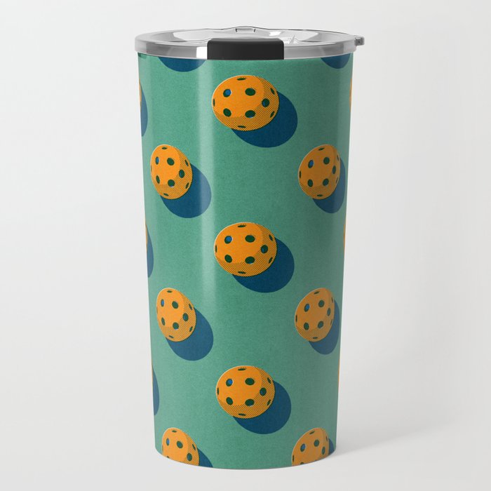 BALLS Pickleball - pattern Travel Mug Gallery Image 1