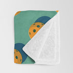 BALLS Pickleball - pattern Throw Blanket Gallery Image 3