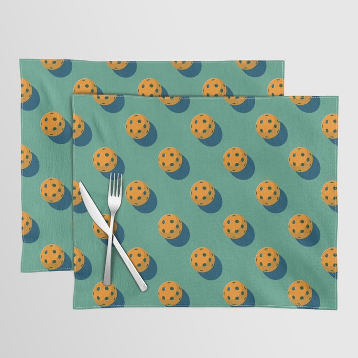 BALLS Pickleball - pattern Placemat Gallery Image 1