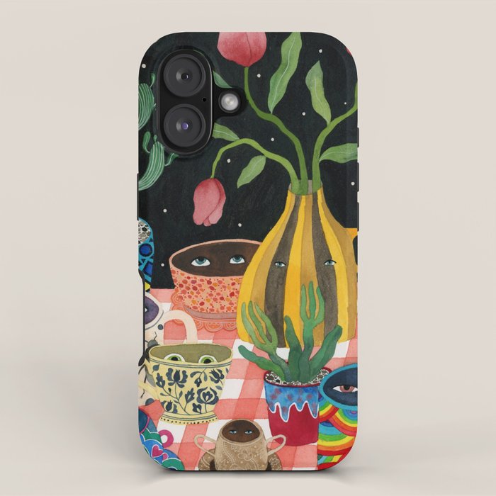 Suspicious mugs 2 iPhone Case