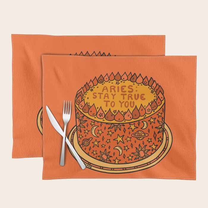 Aries Cake Placemat Gallery Image 1