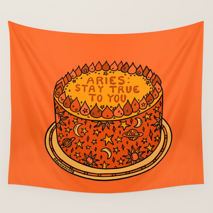 Aries Cake Wall Tapestry Gallery Image 4