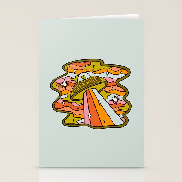 Capricorn UFO Stationery Card Gallery Image 1