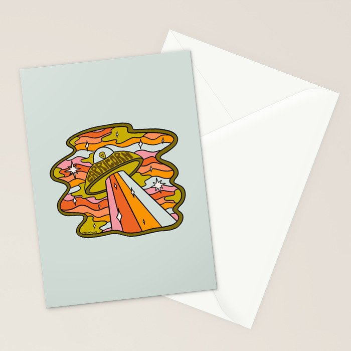 Capricorn UFO Stationery Card Gallery Image 2