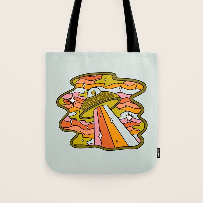 Capricorn UFO Tote Bag Gallery Image 1