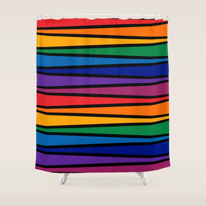Spectrum Game Board Shower Curtain Gallery Image 1