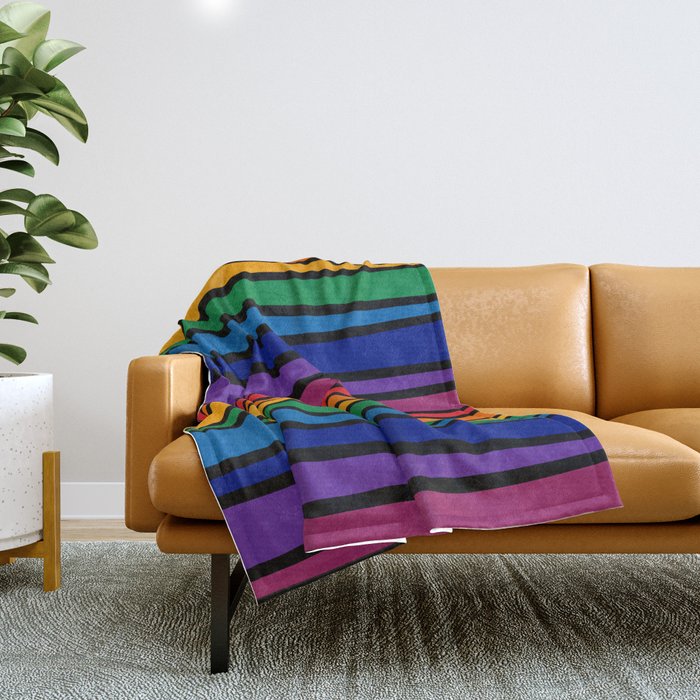 Spectrum Game Board Throw Blanket Gallery Image 1