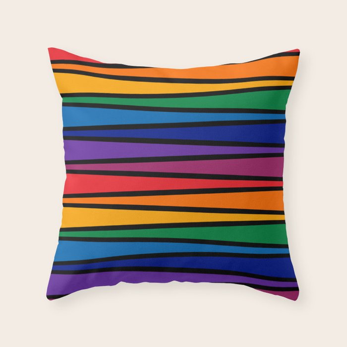 Spectrum Game Board Throw Pillow Gallery Image 1