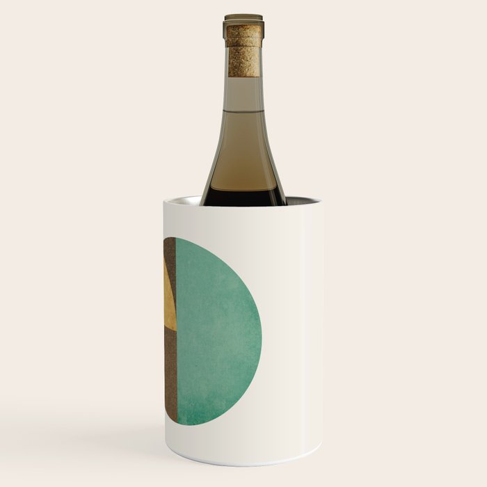 Circle color pieces abstract geometric Wine Chiller Gallery Image 3