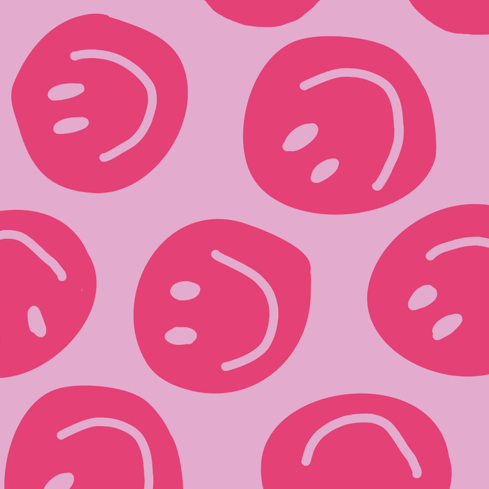 Hot Pink Smiley Faces Coffee Mug Gallery Image 2