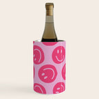 Hot Pink Smiley Faces Wine Chiller Gallery Image 3