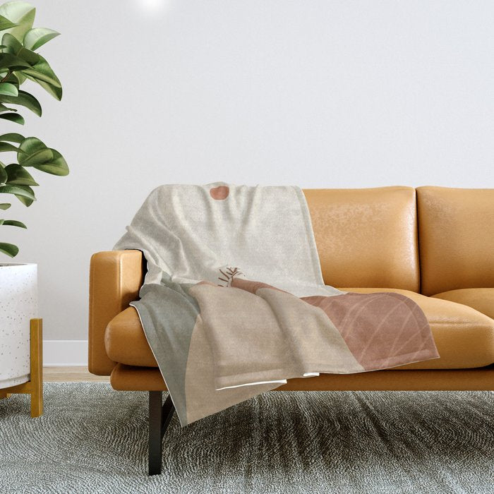 Mountains #2 Throw Blanket Gallery Image 1