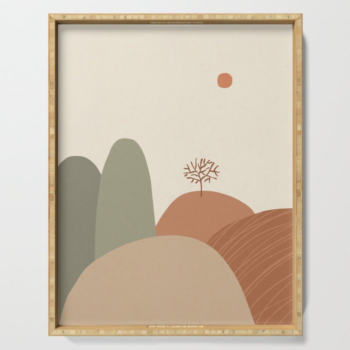 Mountains #2 Serving Tray Gallery Image 1