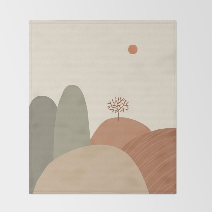 Mountains #2 Throw Blanket Gallery Image 2