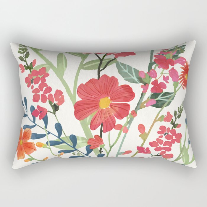 Beautiful Flowers Rectangular Pillow Gallery Image 1