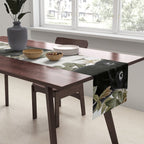 Cat With Flowers Table Runner Gallery Image 2