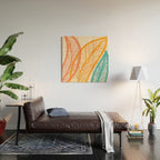 Colorful Tropical Flora - Retro Palette Wood Wall Art Gallery Image 2