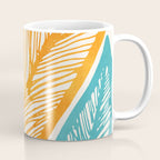 Colorful Tropical Flora - Retro Palette Coffee Mug Gallery Image 1