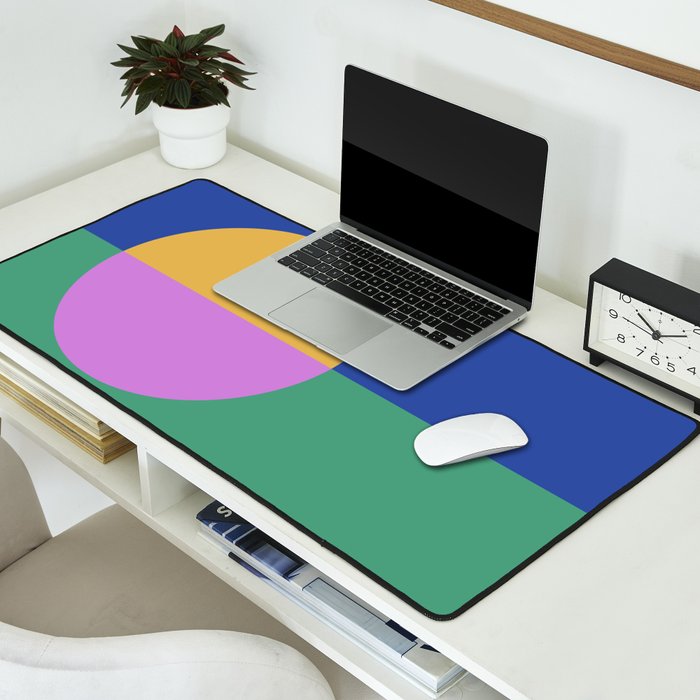 Color Block Abstract III Desk Mat Gallery Image 2