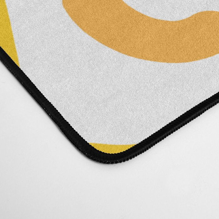 Yellow Dripping Smiley Faces Desk Mat Gallery Image 4