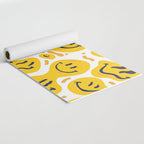 Yellow Dripping Smiley Faces Yoga Mat Gallery Image 2