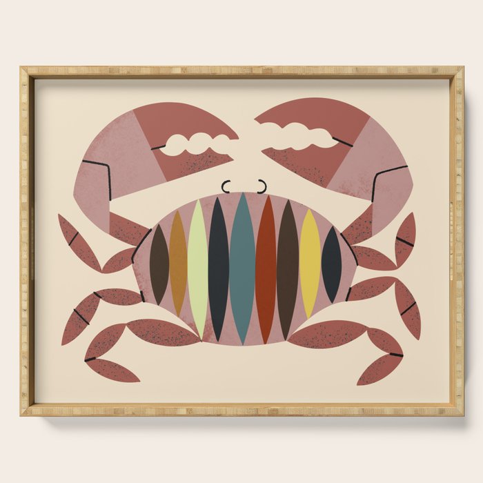 Color Crab Serving Tray Gallery Image 1