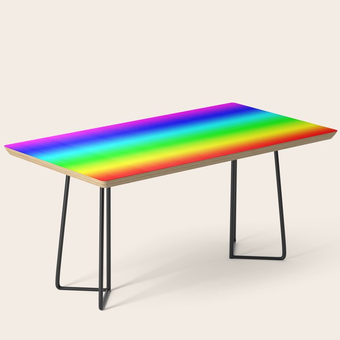 Modern Bright Rainbow Colors Ombre Coffee Table Gallery Image 1