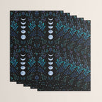 Moonlight Garden - Blue Wrapping Paper Gallery Image 3