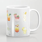 Classic Watercolor Cocktails Drinks Coffee Mug Gallery Image 1