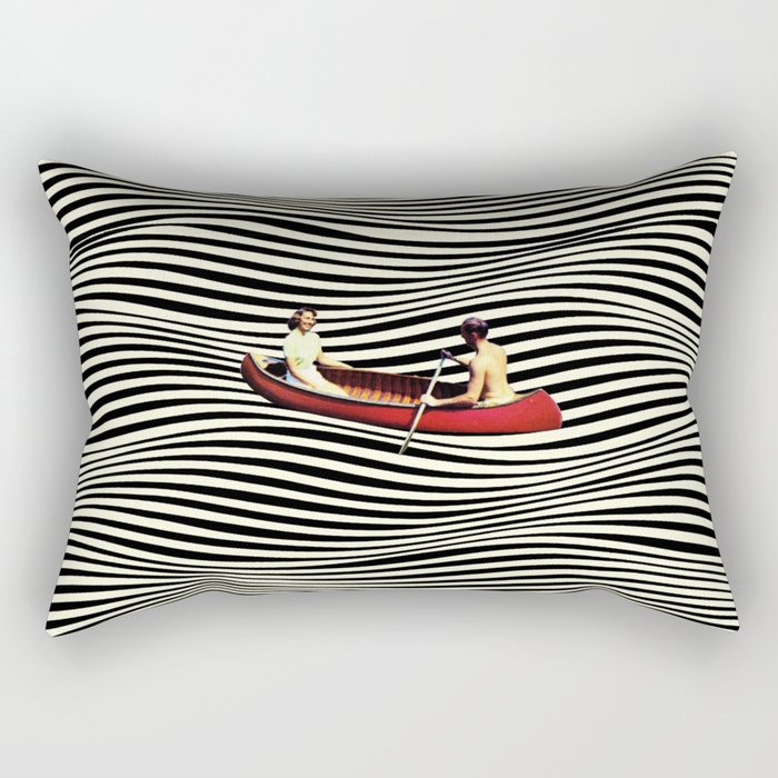 Illusionary Boat Ride Rectangular Pillow Gallery Image 2