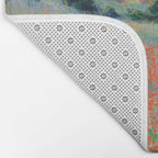 Poppy Field in a Hollow near Giverny Claude Monet Bath Mat Gallery Image 2